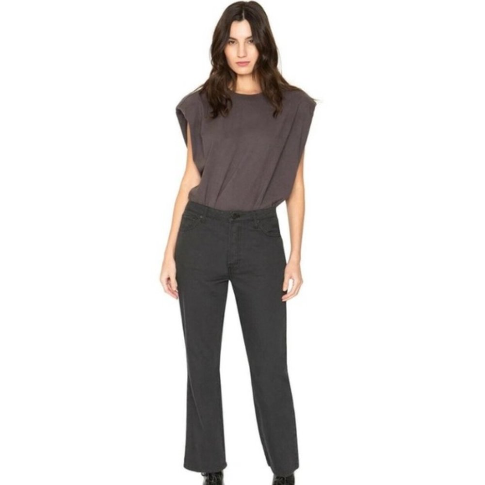 Free People x Sandrine Rose Wide Leg and Skinny Jeans Dark Black Qty NWT